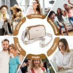 👜 Modna damska torebka na ramię w romby - obrazek 9